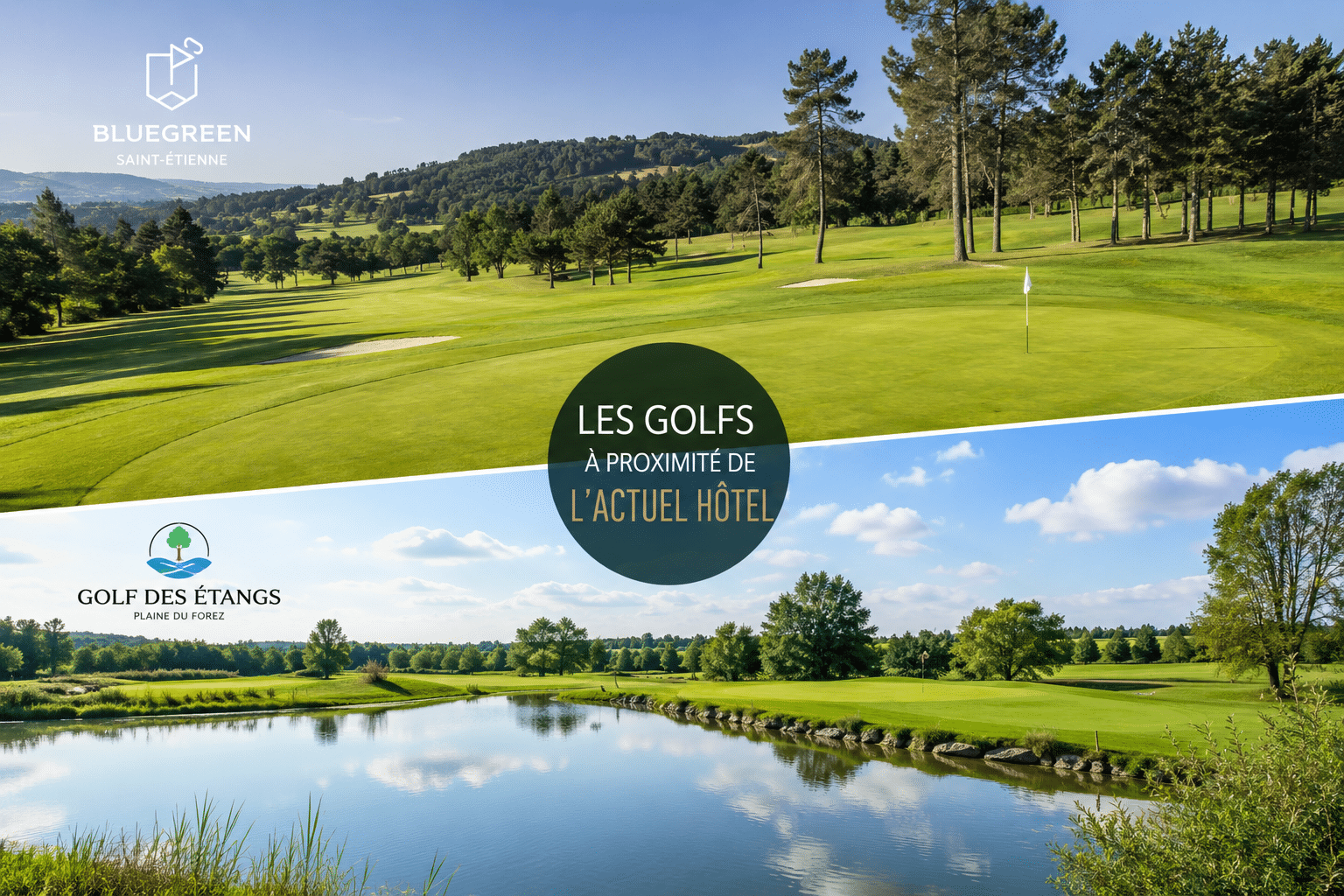 GOLF BLUEGREEN ET GOLF DES ETANGS PROCHE ACTUEL HOTEL
